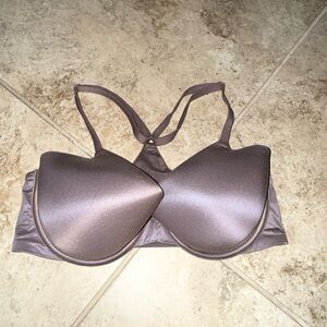 Victoria's Secret Smooth Padded Racerback Bra in Taupe Gray